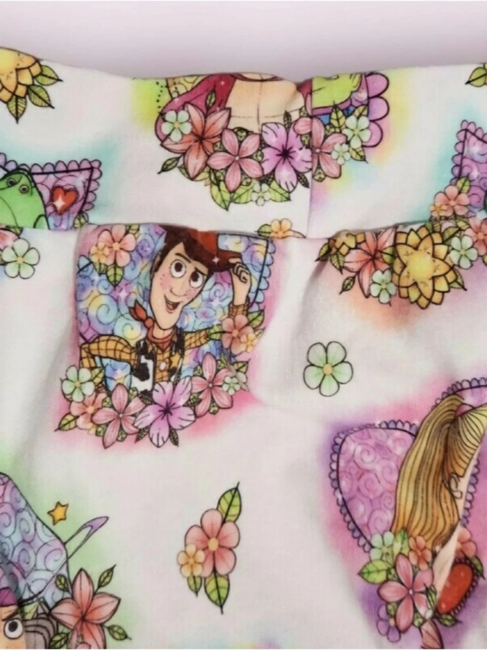 Toy Story Character Floral Print Shorts